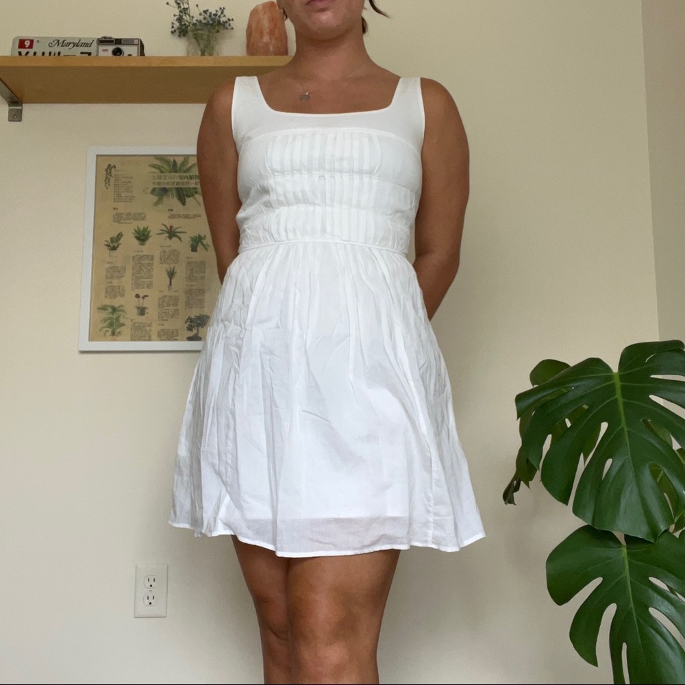 white prairie dress